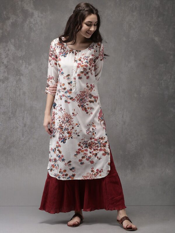 Anouk Women Floral Printed A-Line Kurta