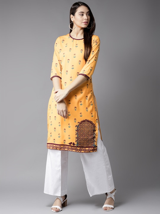 Moda Rapido Women Floral Printed Straight Kurta