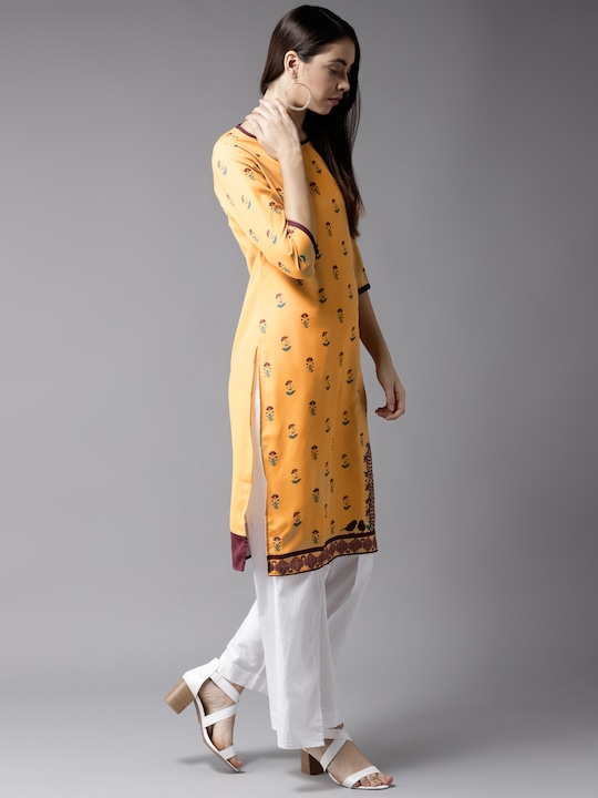 Moda Rapido Women Floral Printed Straight Kurta