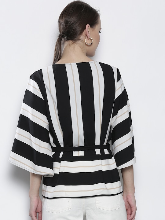 DOROTHY PERKINS Striped Open Front Shrug