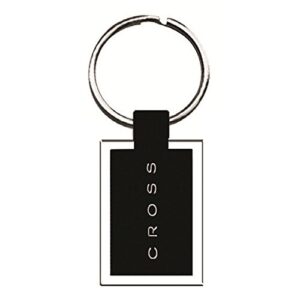 CROSS METAL KEYCHAIN  NICKEL/BLACK