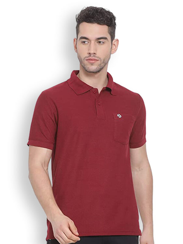 Lux Nitro Pure Cotton Regular Fit Half Sleeve Polo T-Shirt (With Pocket) for Men