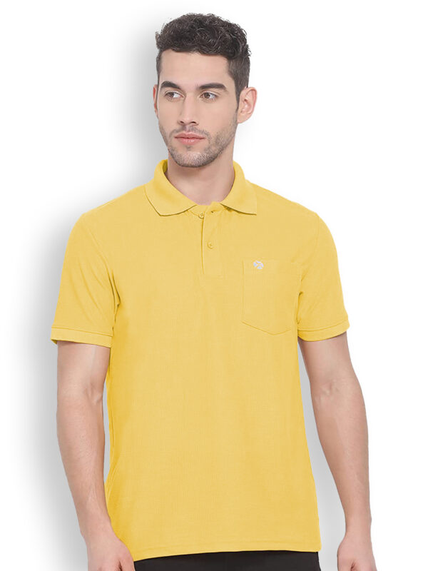 Lux Nitro Pure Cotton Regular Fit Half Sleeve Polo T-Shirt (With Pocket) for Men