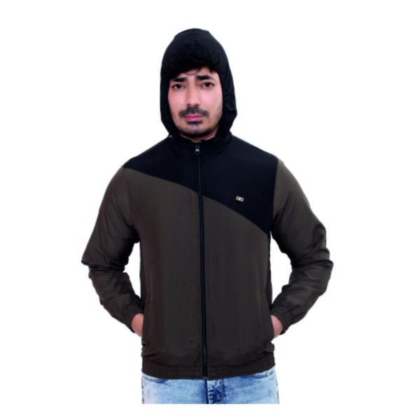 Monte Carlo Biker Hoody,Olive Green With Blue M