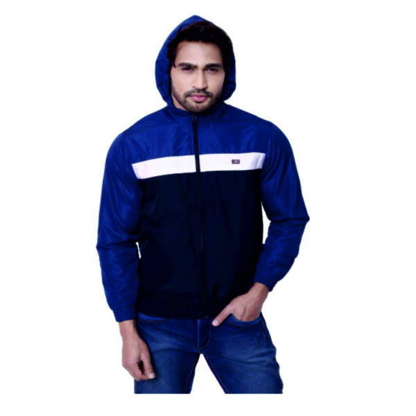 Monte Carlo Biker Hoody, Navy With Blue M