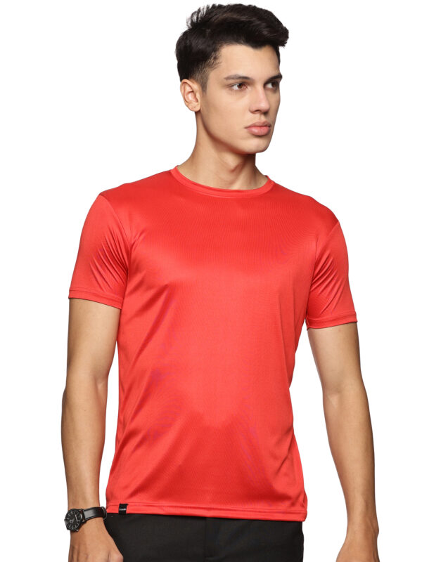 CROCODILE ROUND NECK T-SHIRTS DRI FIT RED 3XL