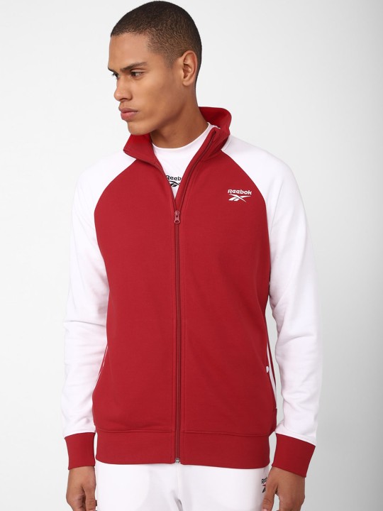 REEBOK MENS TRACKTOP, RED XS