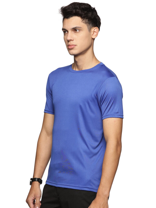 CROCODILE ROUND NECK T-SHIRTS " DRI FIT ROYAL BLUE 6XL