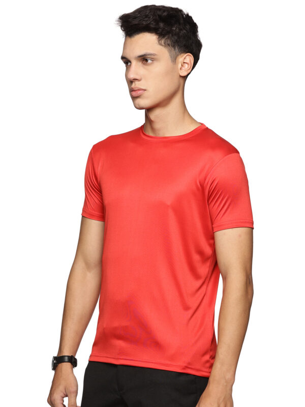 CROCODILE ROUND NECK T-SHIRTS DRI FIT RED 3XL