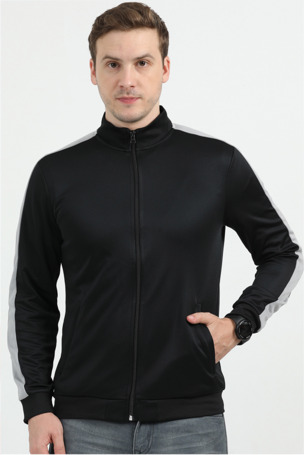 REEBOK JACKET REGULAR FIT, BLACK