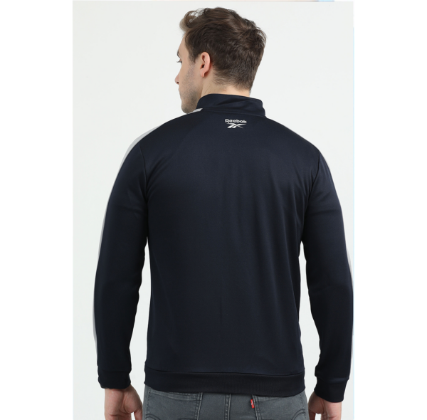 REEBOK JACKET REGULAR FIT, NAVY XS