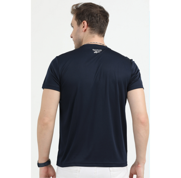 REEBOK POLO COTTON T-SHIRT REGULAR FIT, NAVY L