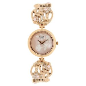 Titan Raga Aurora Pink Dial Women Watch With Metal Strap