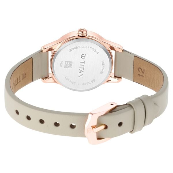 Titan Women's Lagan Chic: Studded Brown Dial watch with & Elegant Hands