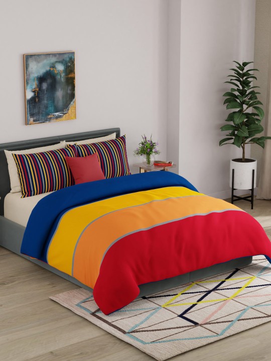 Rainbow Super King Size bedsheet BEIN-9045