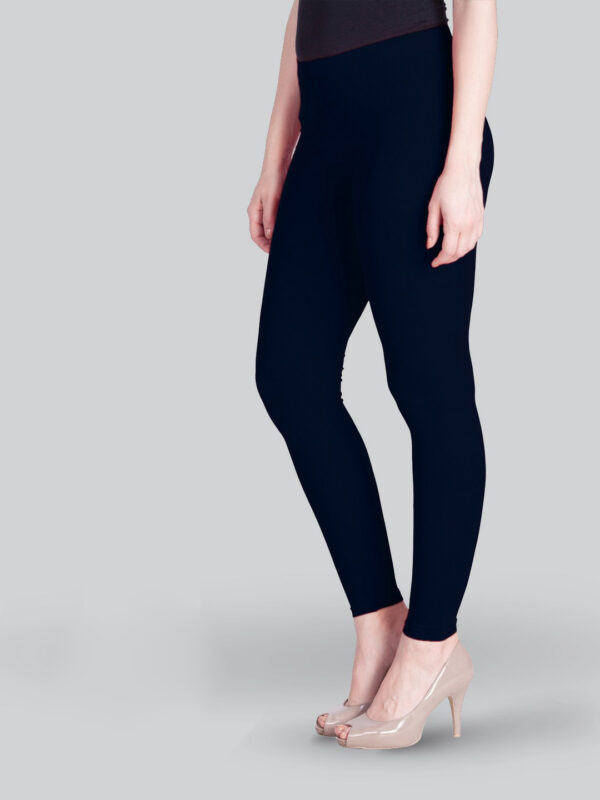 Lyra Women Solid Premium Cotton Ankle length Leggings | Mid-Waist | Fashionwear