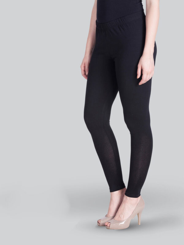 Lyra Women Solid Premium Cotton Ankle length Leggings | Mid-Waist | Fashionwear