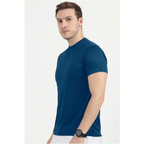 REEBOK POLO COTTON T-SHIRT REGULAR FIT, TEAL GREEN 2XL