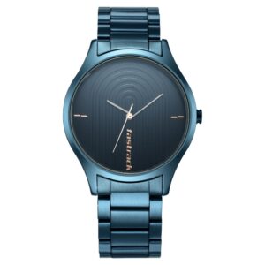 Fastrack Style Up Quartz Analog Blue Dial Stainless Steel Strap Watch for Gents