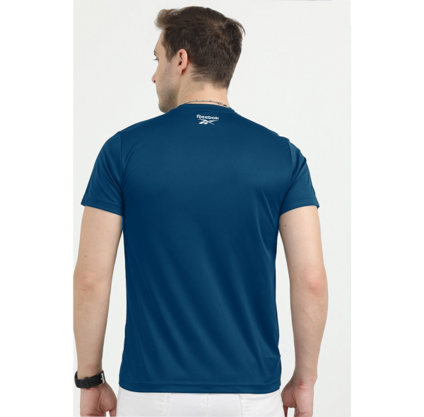 REEBOK POLO COTTON T-SHIRT REGULAR FIT, TEAL GREEN 2XL