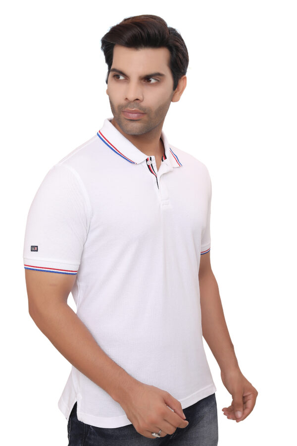 Arrow Polo Tipping Tshirt White 3XL