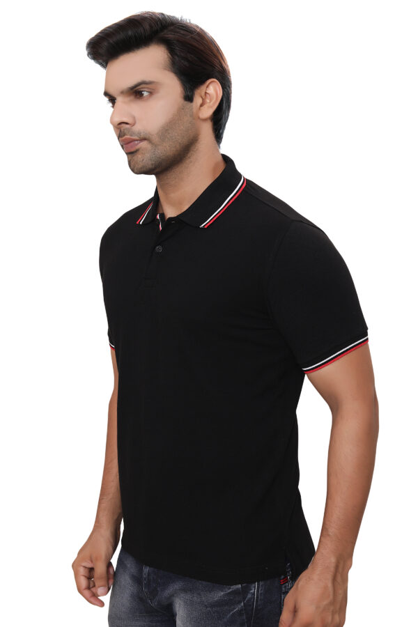 Arrow Polo Tipping Tshirt Black 3XL