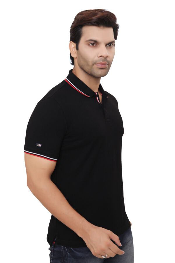 Arrow Polo Tipping Tshirt Black 3XL