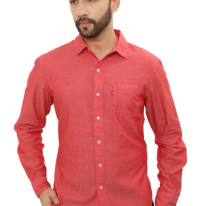 Levis 100% BCI Cotton Chambray Shirt, Red 3XL