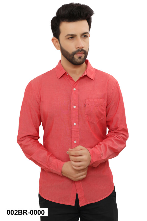 Levis 100% BCI Cotton Chambray Shirt, Red 3XL