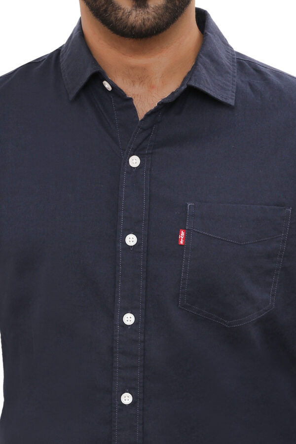 Levis 100% BCI Cotton Oxford Shirt, Navy Blue 3XL