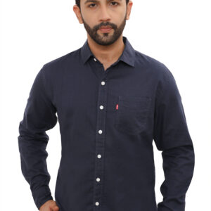 Levis 100% BCI Cotton Oxford Shirt, Navy Blue 3XL