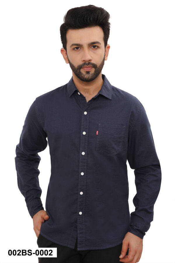 Levis 100% BCI Cotton Oxford Shirt, Navy Blue 3XL