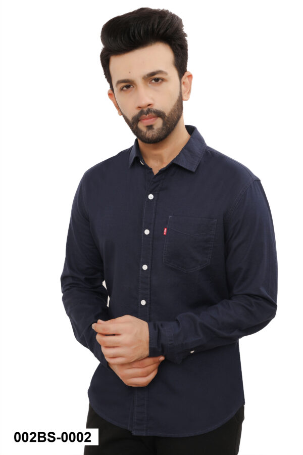 Levis 100% BCI Cotton Oxford Shirt, Navy Blue 3XL