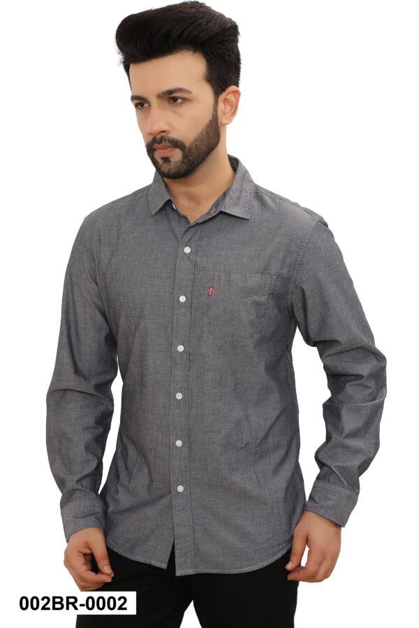 Levis 100% BCI Cotton Chambray Shirt, Light Gray 3XL