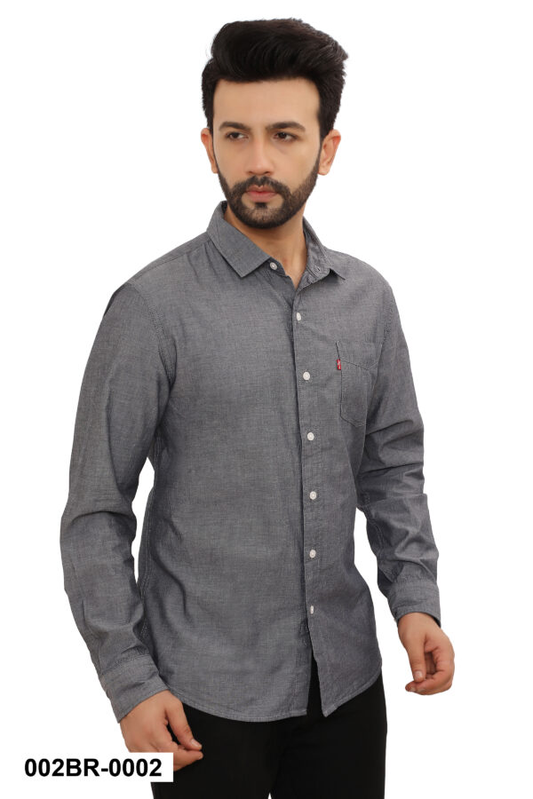 Levis 100% BCI Cotton Chambray Shirt, Light Gray 3XL