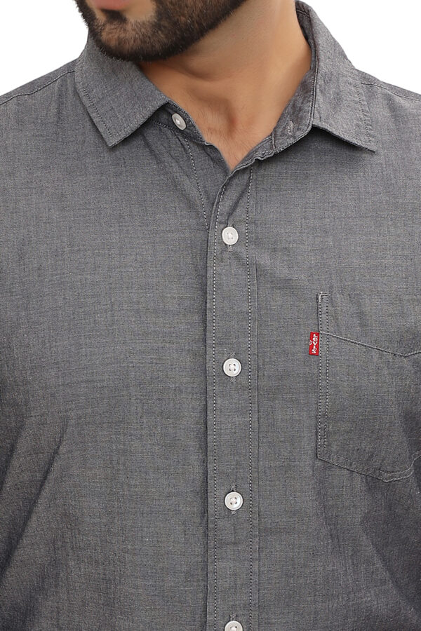 Levis 100% BCI Cotton Chambray Shirt, Light Gray 3XL