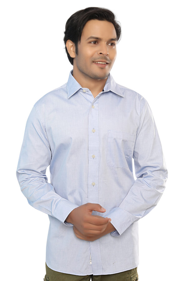 Premium cotton Shirt, Light Blue