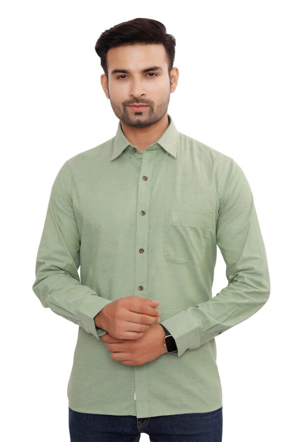 Premium cotton Shirt, Light Green