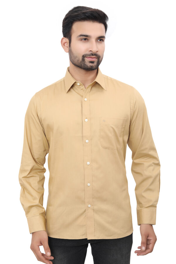 Arrow Easy Care Oxford Shirt Men Light Brown 2XL