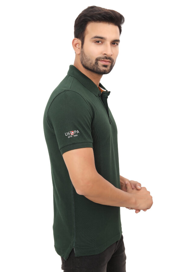 Polo Tshirt, Bottle Green