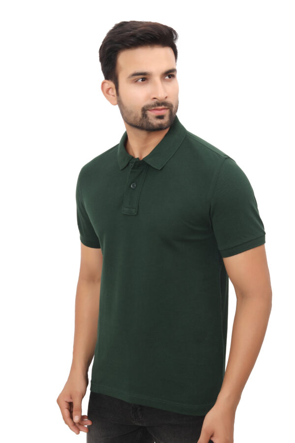 Polo Tshirt, Bottle Green