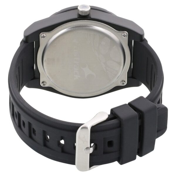 Fastrack Trendies Quartz Analog Grey Dial Silicone Strap Watch for Gents