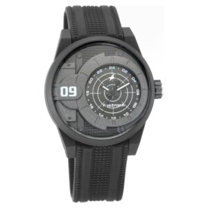 Fastrack Trendies Quartz Analog Black Dial Silicone Strap Watch for Gents