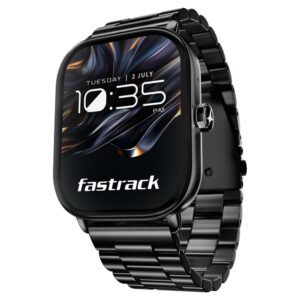 Fastrack Radiant FX2 Luxury Metal Smartwatch with largest 5.1 AMOLED Display with Functional Crown