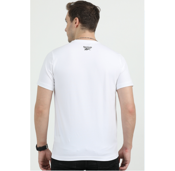 REEBOK POLO COTTON T-SHIRT REGULAR FIT, WHITE S