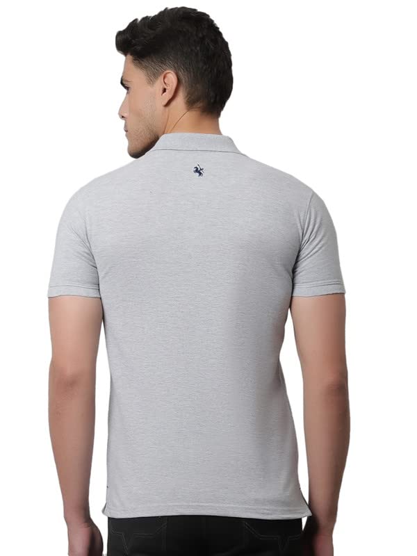 CANTABIL POLO T-SHIRT, POLY COTTON BLEND, GREY, XL