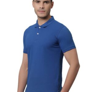 CANTABIL POLO T-SHIRT, POLY COTTON BLEND, ROYAL BLUE, XL