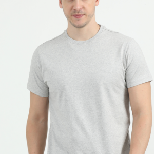 REEBOK POLO COTTON T-SHIRT REGULAR FIT, GREY M