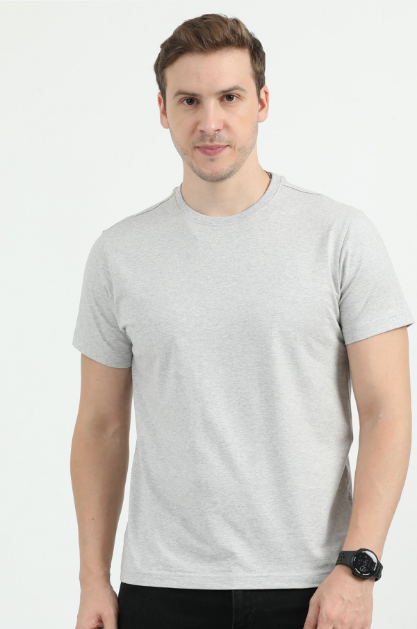 REEBOK POLO COTTON T-SHIRT REGULAR FIT, GREY XL