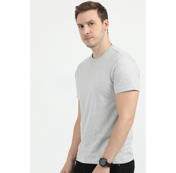 REEBOK POLO COTTON T-SHIRT REGULAR FIT, GREY XL